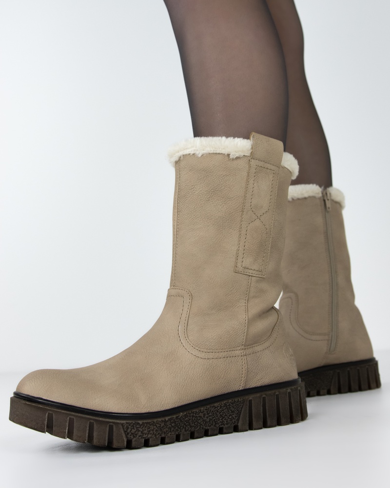 Rieker Rits- & gesloten boots  - ecru