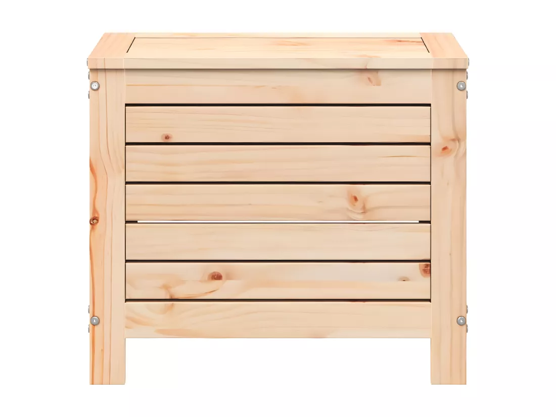 Repose-pied de jardin 62x31,5x52 cm bois de pin massif