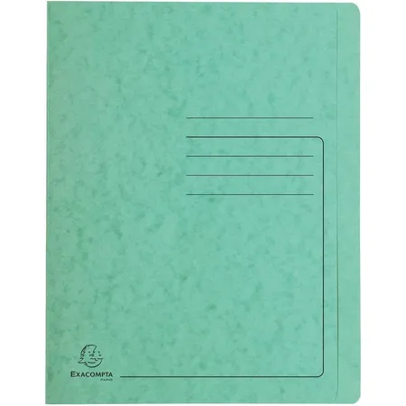 Exacompta Schnellhefter Colorspan bedruckt, 24 x 32 cm, für DIN A4, bis zu 350 Blatt, grün