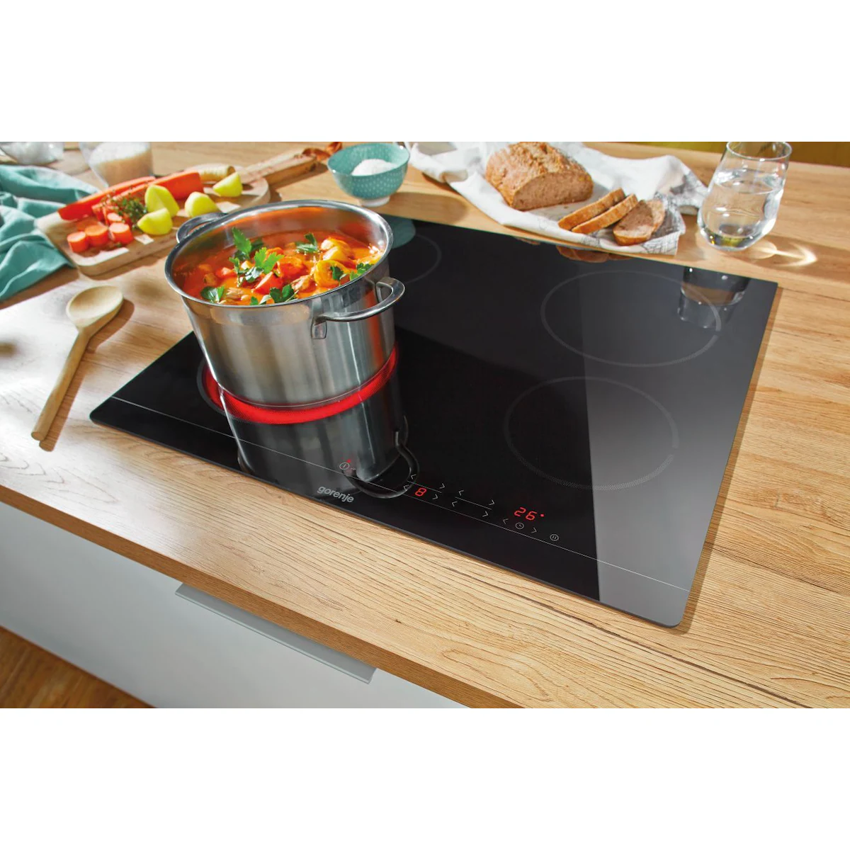Gorenje keramisk platetopp ECT641BSC integrert