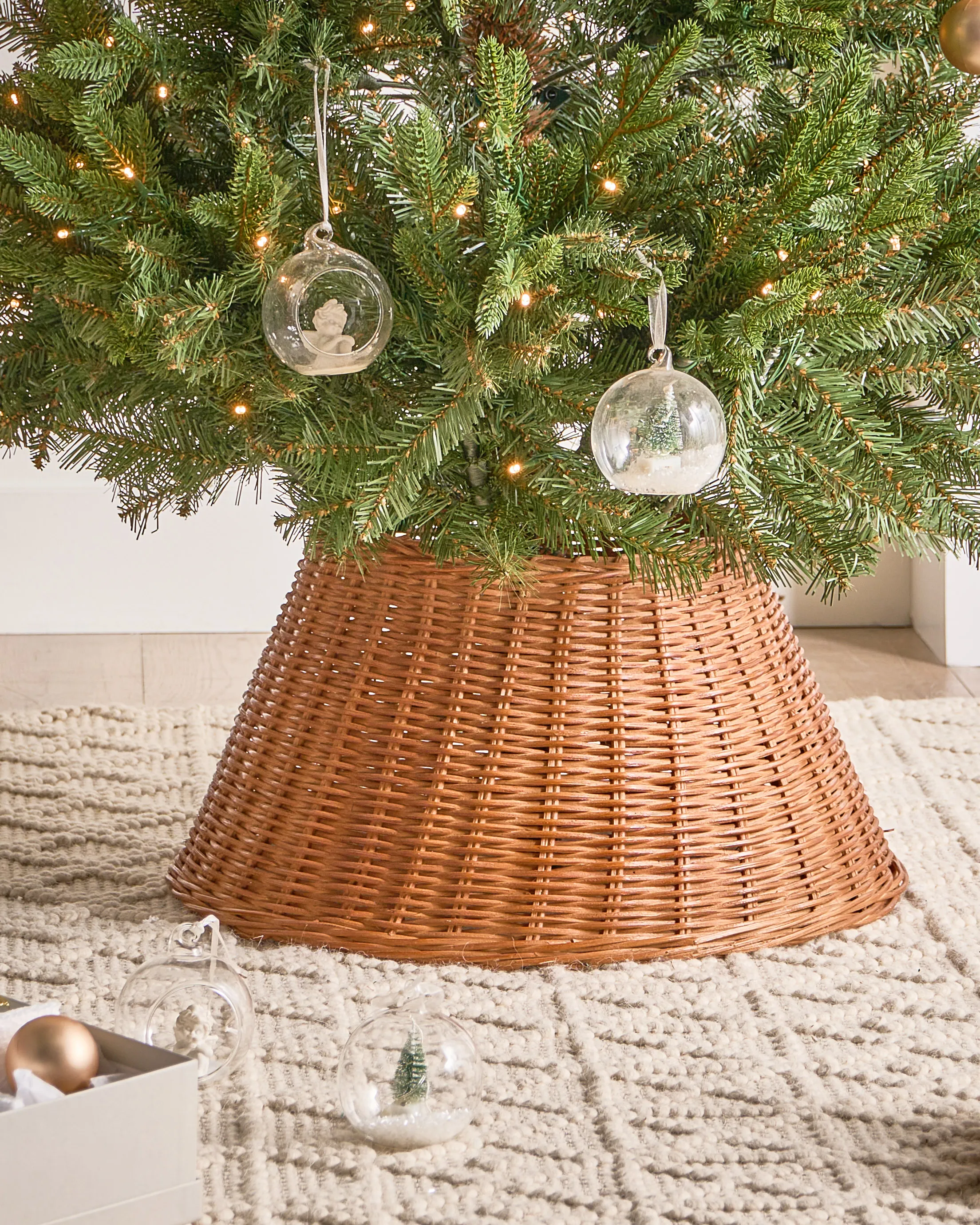 Kerstboomrok FLOCON Rotan Natuurlijk 47 cm