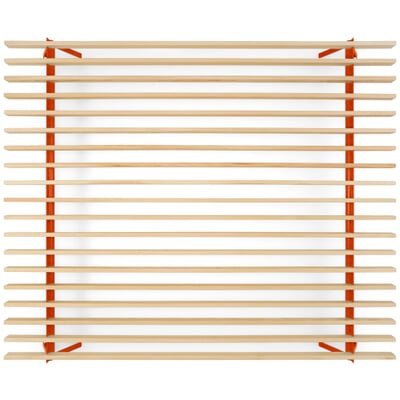 Bett Simplon - 160 cm, RAL 2001 Rotorange