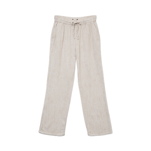 Vero Moda Line Wide Bukser, Silver Mink/Snow White, S/L32