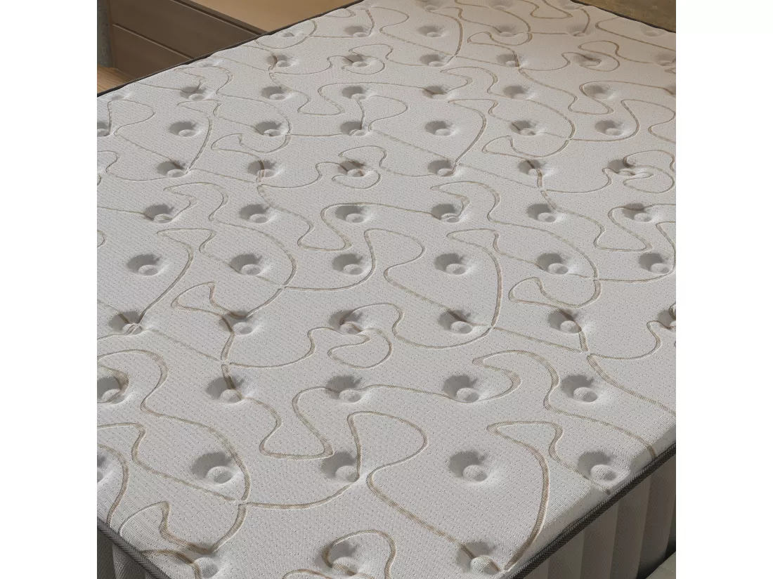 Ensemble Matelas + Lit Avec Tête De Lit 120x190 Cm, Orionis 22cm D’épaisseur À Mémoire De Forme