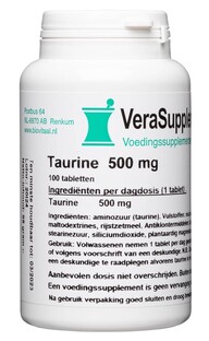 VeraSupplements Taurine 500mg Capsules 100CP