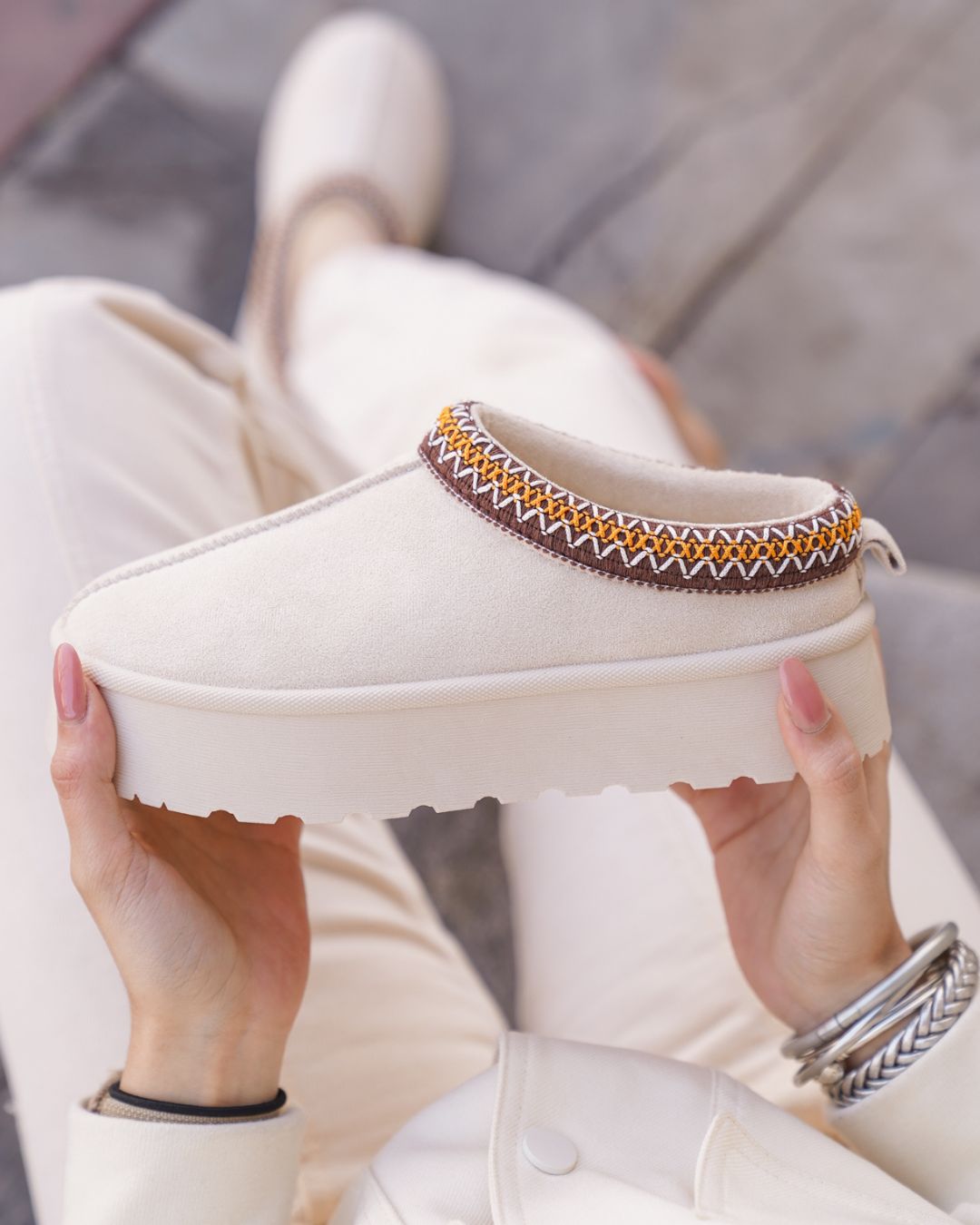 Sabots femme beige - Solveig