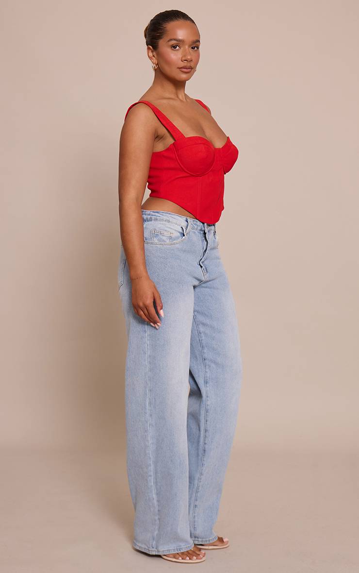 Rouge Crop Top Corset Sculptant