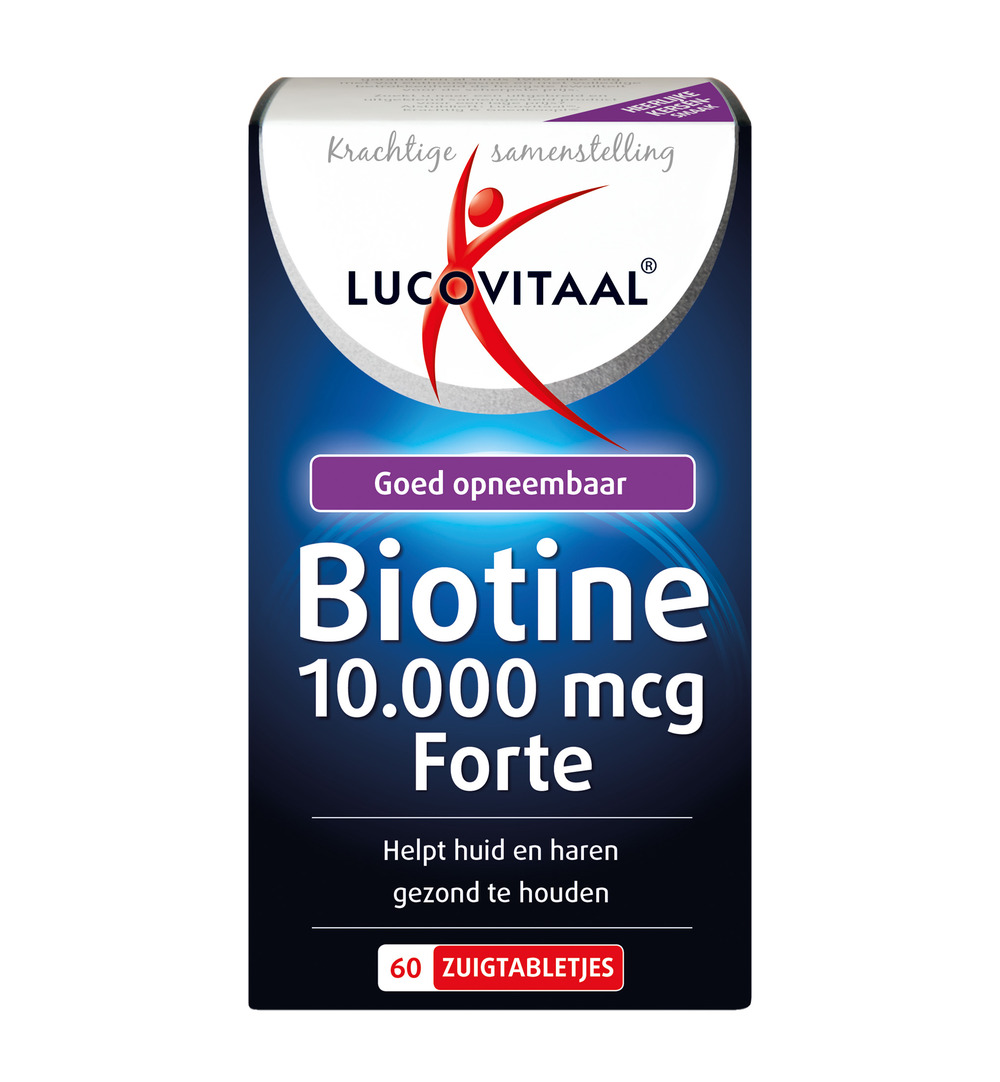Lucovitaal Biotine 10.000mcg Forte (60 zuigtabletten)