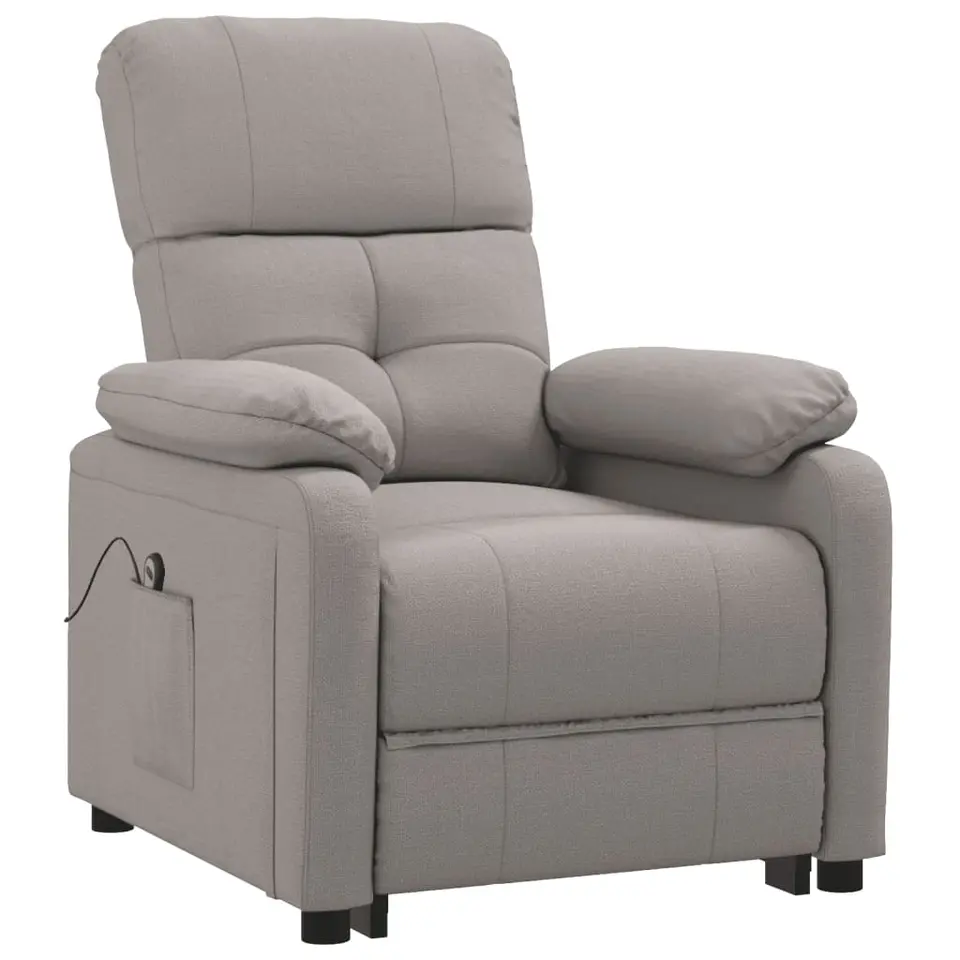 vidaXL - Fauteuil - Taupe - Stof