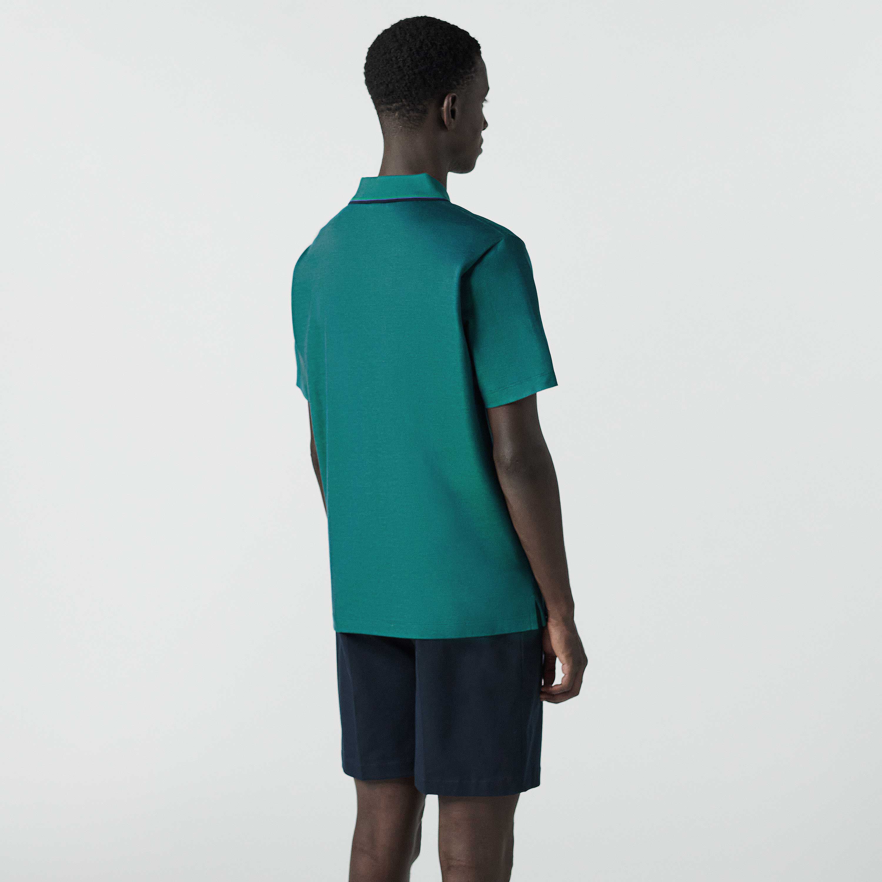 Active Polo Pique Changeant Zippe