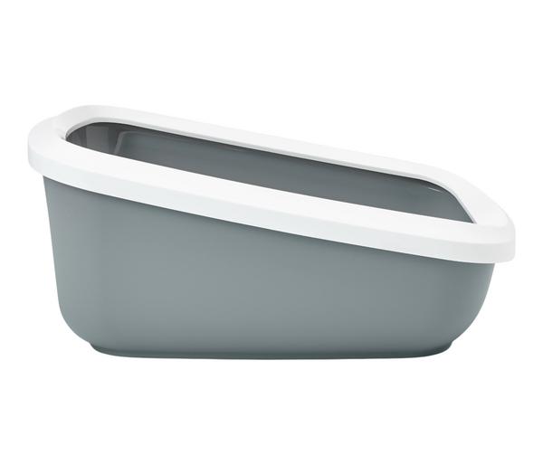 SAVIC Katzentoilette Aseo Jumbo, weiß/grau,