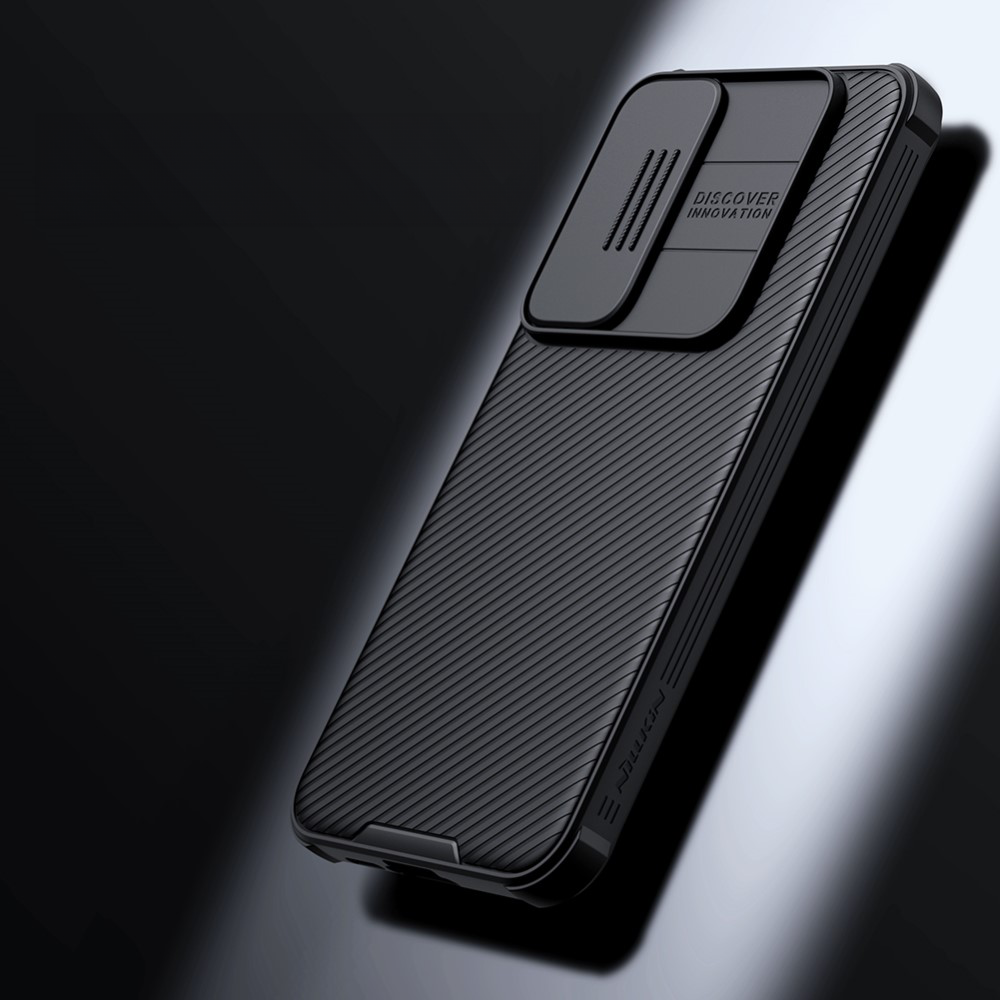 Samsung Galaxy A55 Schutz Hülle Cam-Slider Kameraschutz - Schwarz