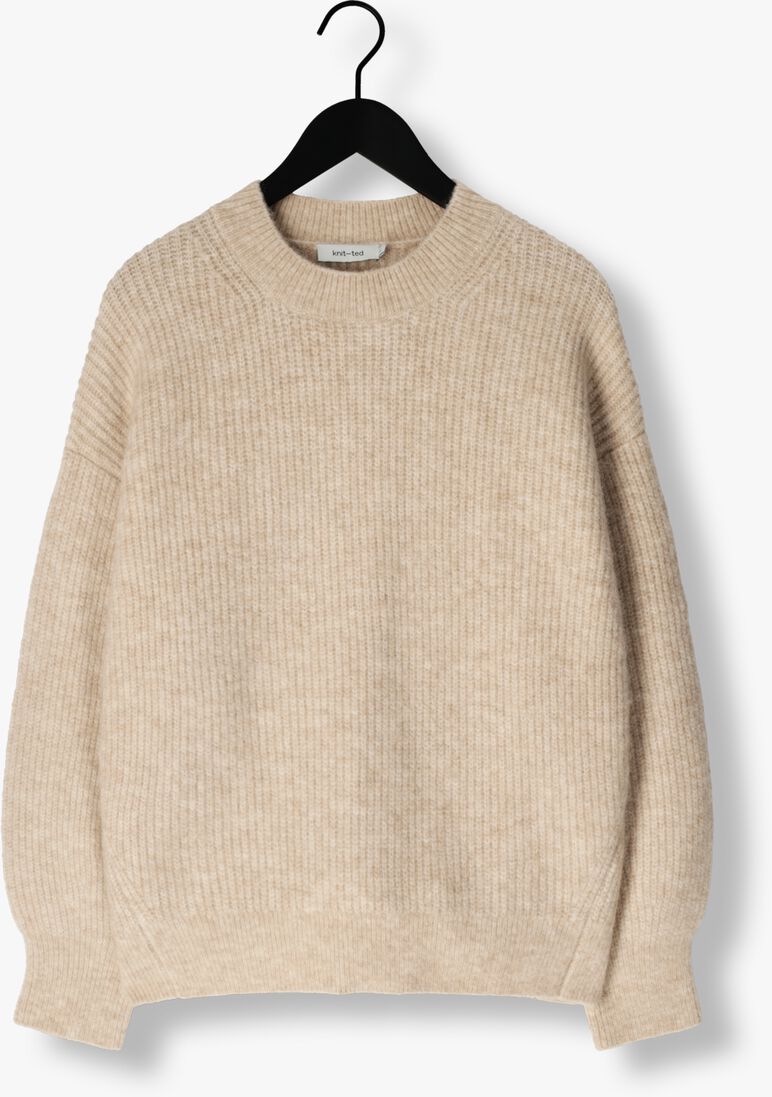 beige knit-ted trui kyara