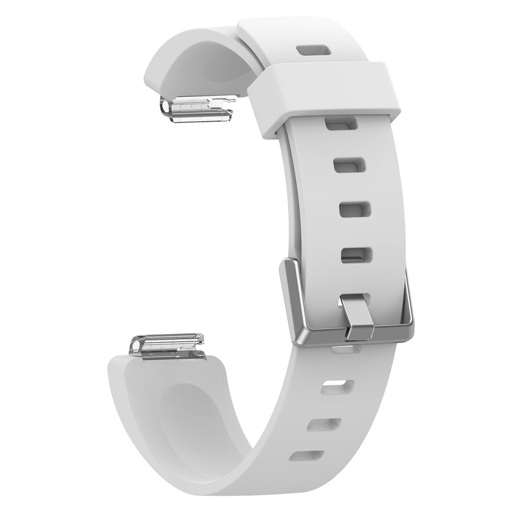(Gr. XS) Fitbit Inspire 2 / Inspire HR / Inspire Ersatz Sport Armband aus Silikon Slim Design (Gelenkumfang 148-207 mm) - Weiss