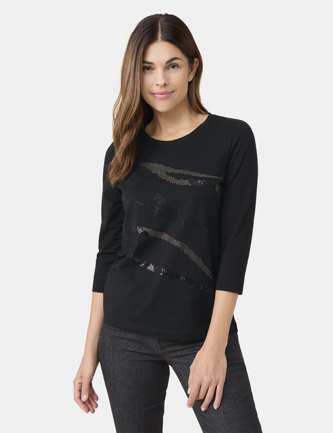 Gerry Weber T-SHIRT 3/4 SLEEVE Black