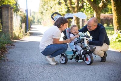 Smoby Trehjulsykkel Baby Driver Plus, Blå