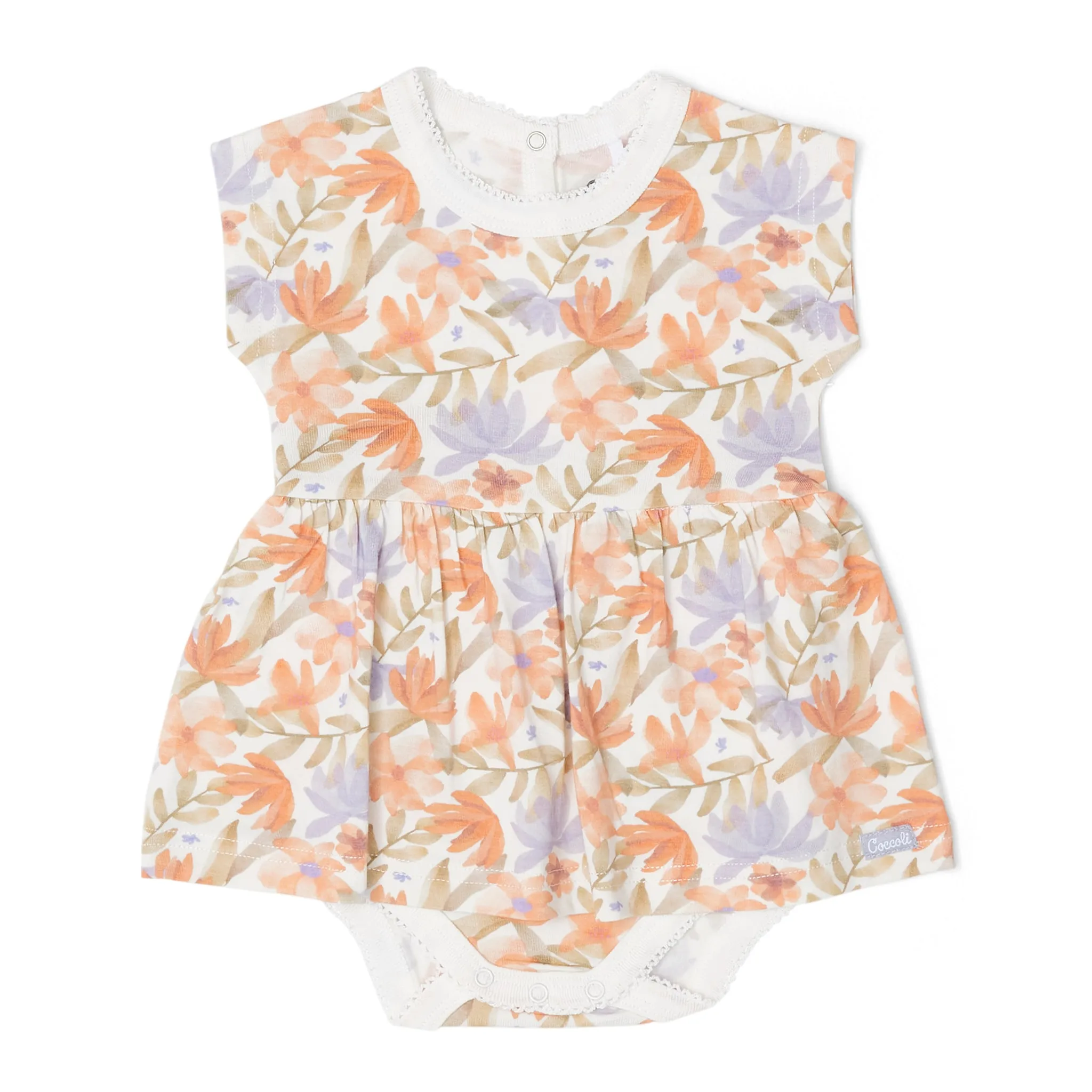 Coccoli Robe Modal Fleurs 1-18mois