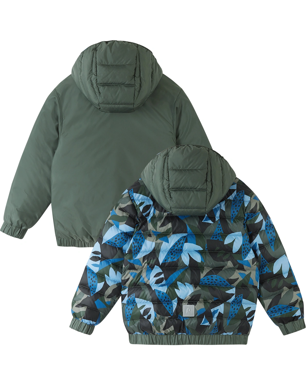 Daunenjacke FINNOO zum Wenden in thyme green