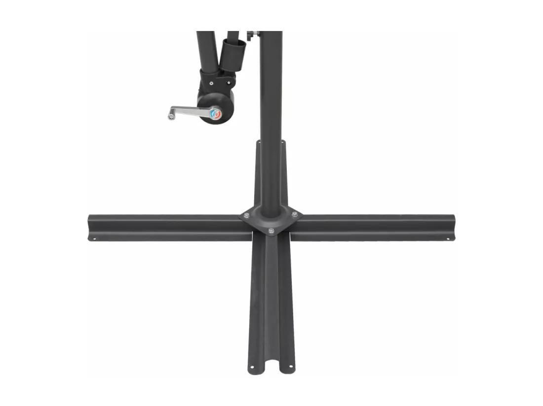 Parasol suspendu Blanc 3 m Aluminium