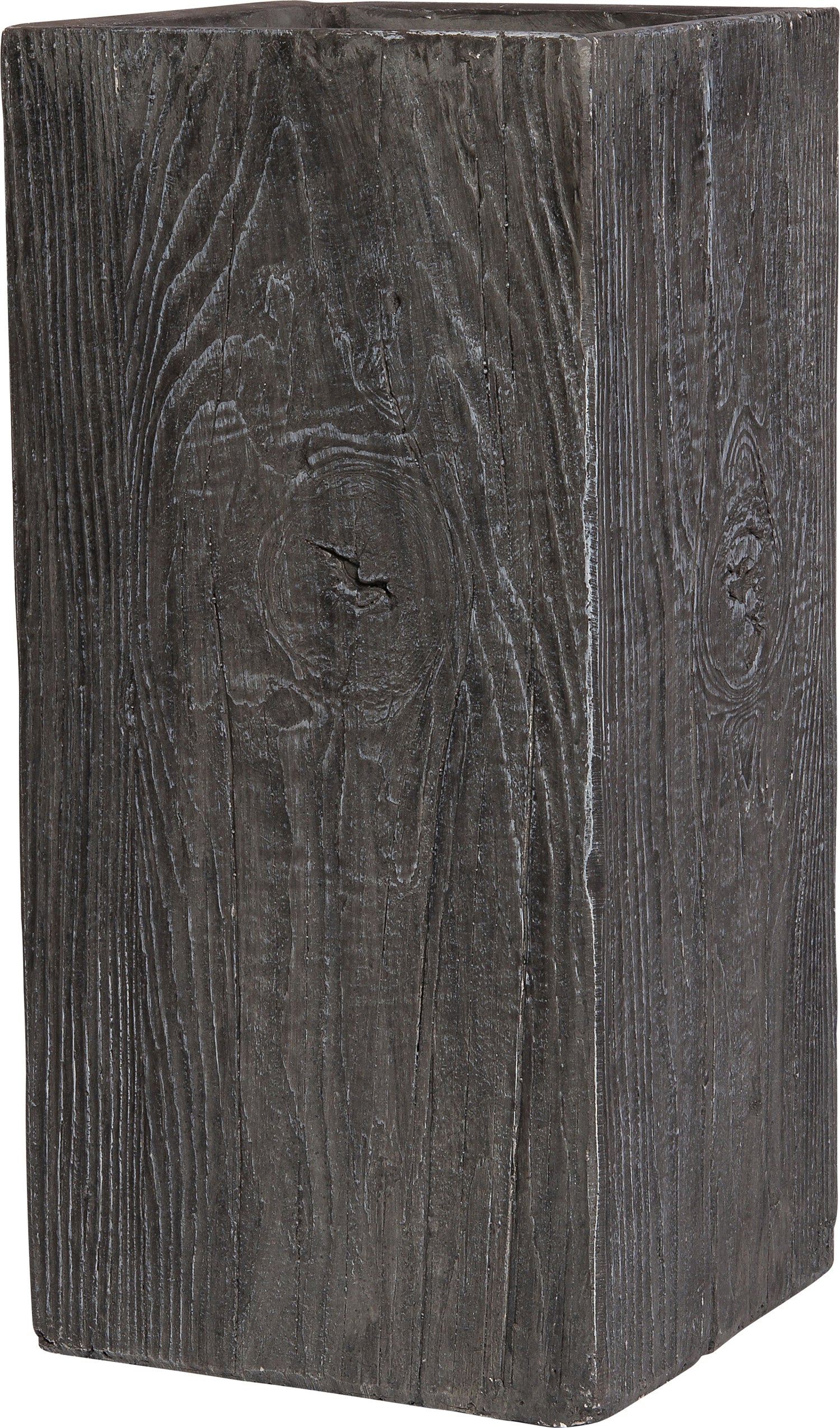 Intratuin bloempot Kubus antraciet 40 x 40 x 80 cm