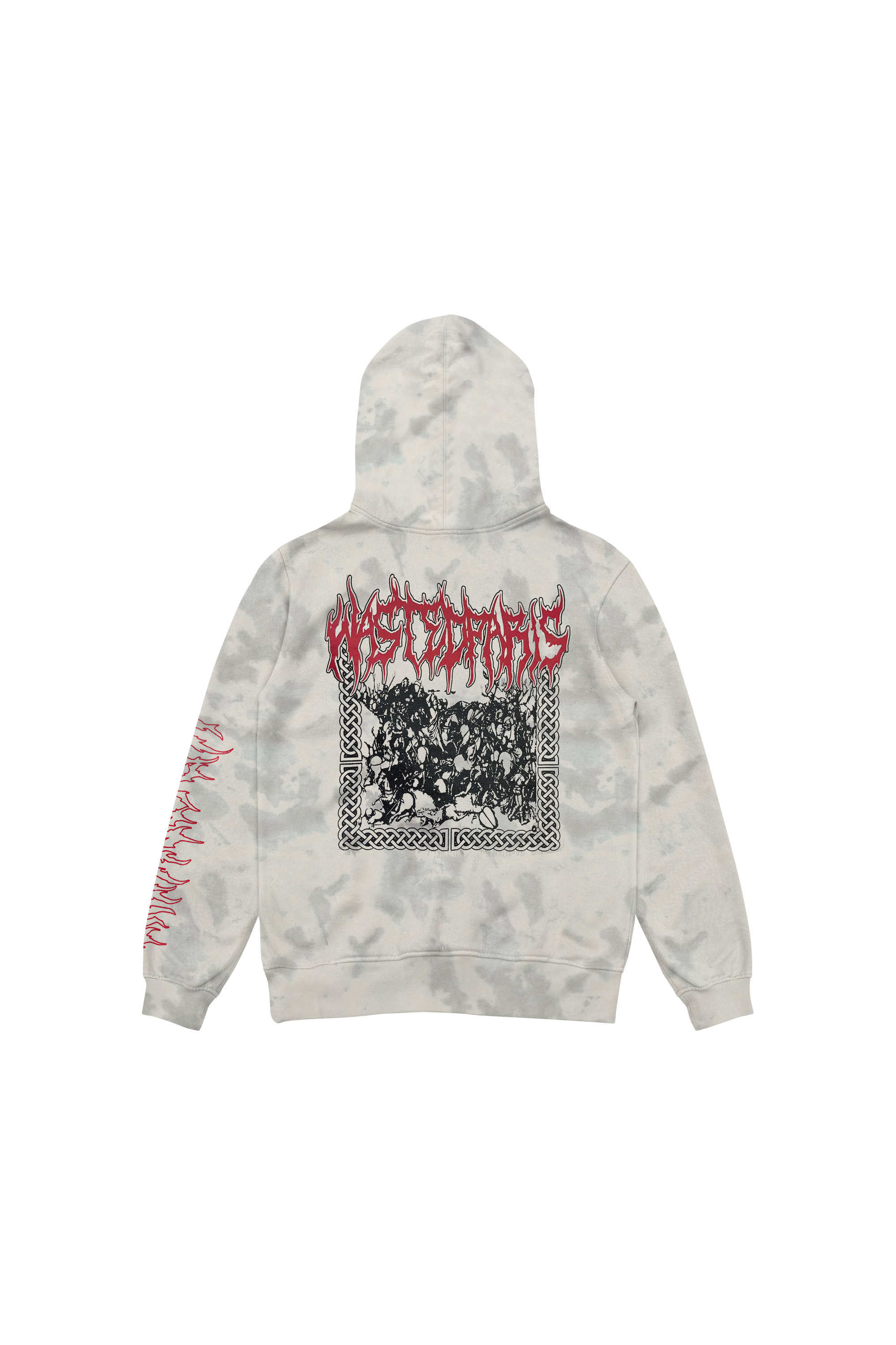 WASTED Hoodie BLEACH FIELD Gris
