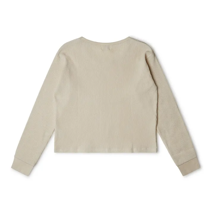 Matona T-Shirt Côtelé Coton Bio - Collection Femme  | Ecru