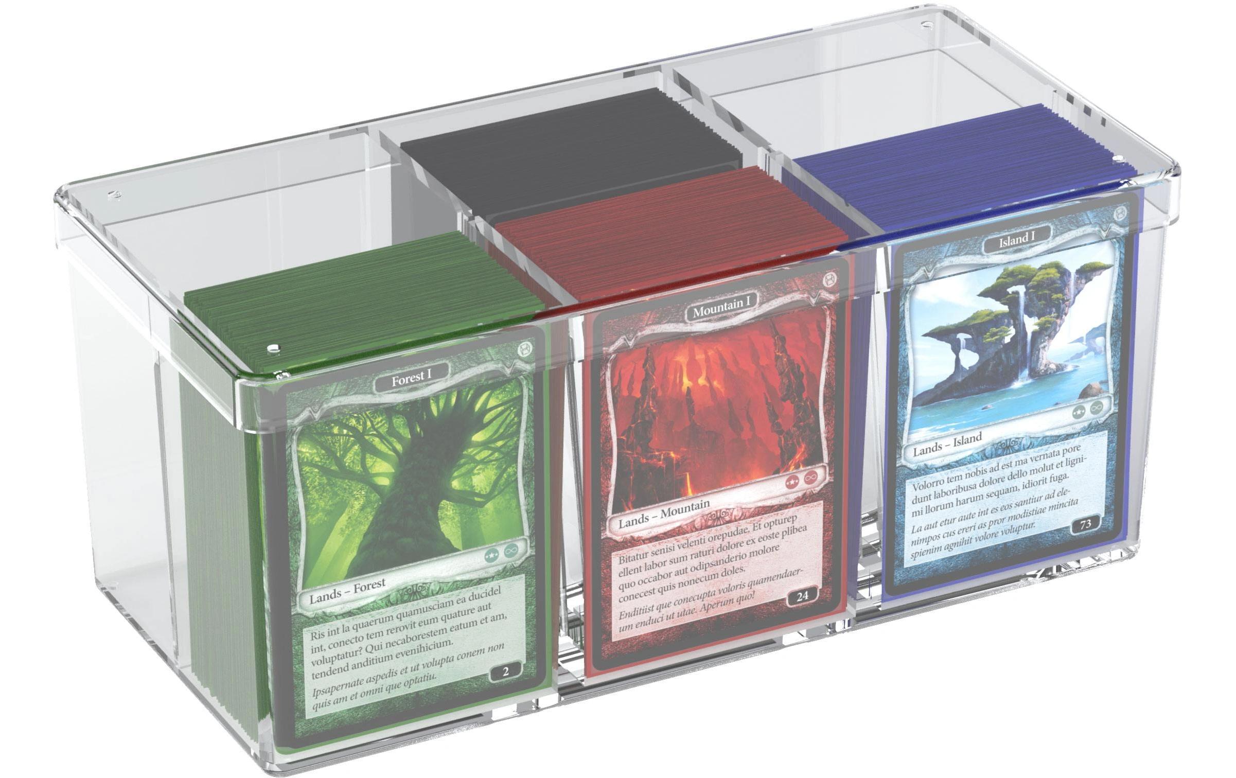 Kartenbox Stack 'n' Safe Card Box 480 TransparentHochwertige Box für Sammelkarten in Standardgrösse