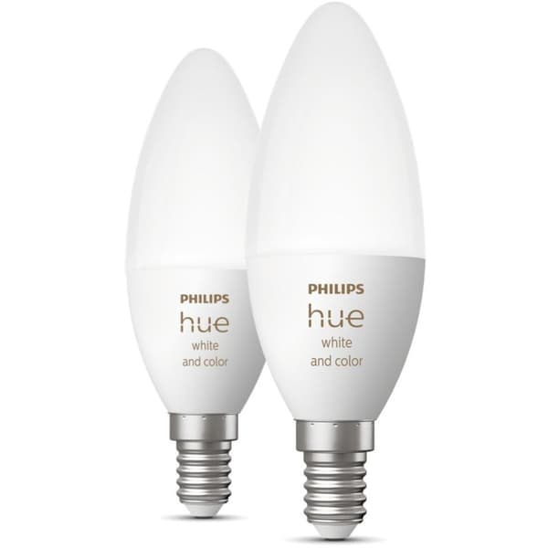 Philips Hue WCA Lyskilde 5.3W B39 E14 2pk