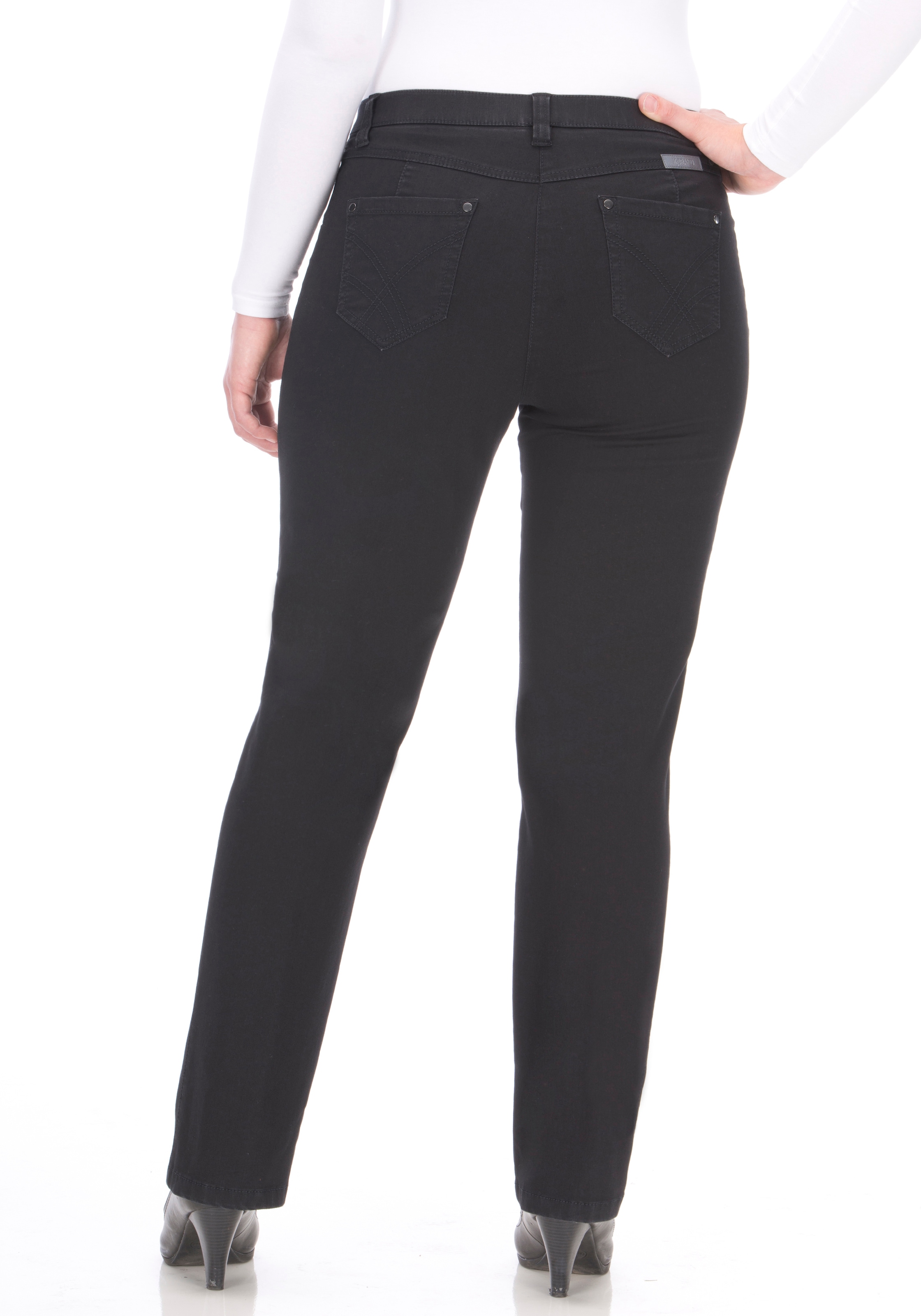 KjBRAND Straight-Jeans »Babsie« mit Stretch