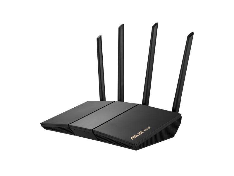 ASUS Dual-Band WiFi Router RT-AX57 AX3000 Dual Band WiFi 6 (802.11ax) Router mit MU-MIMO und OFDMA Technologie, mit AiProtection Classic Netzwerksicherheit powered by Trend Micro