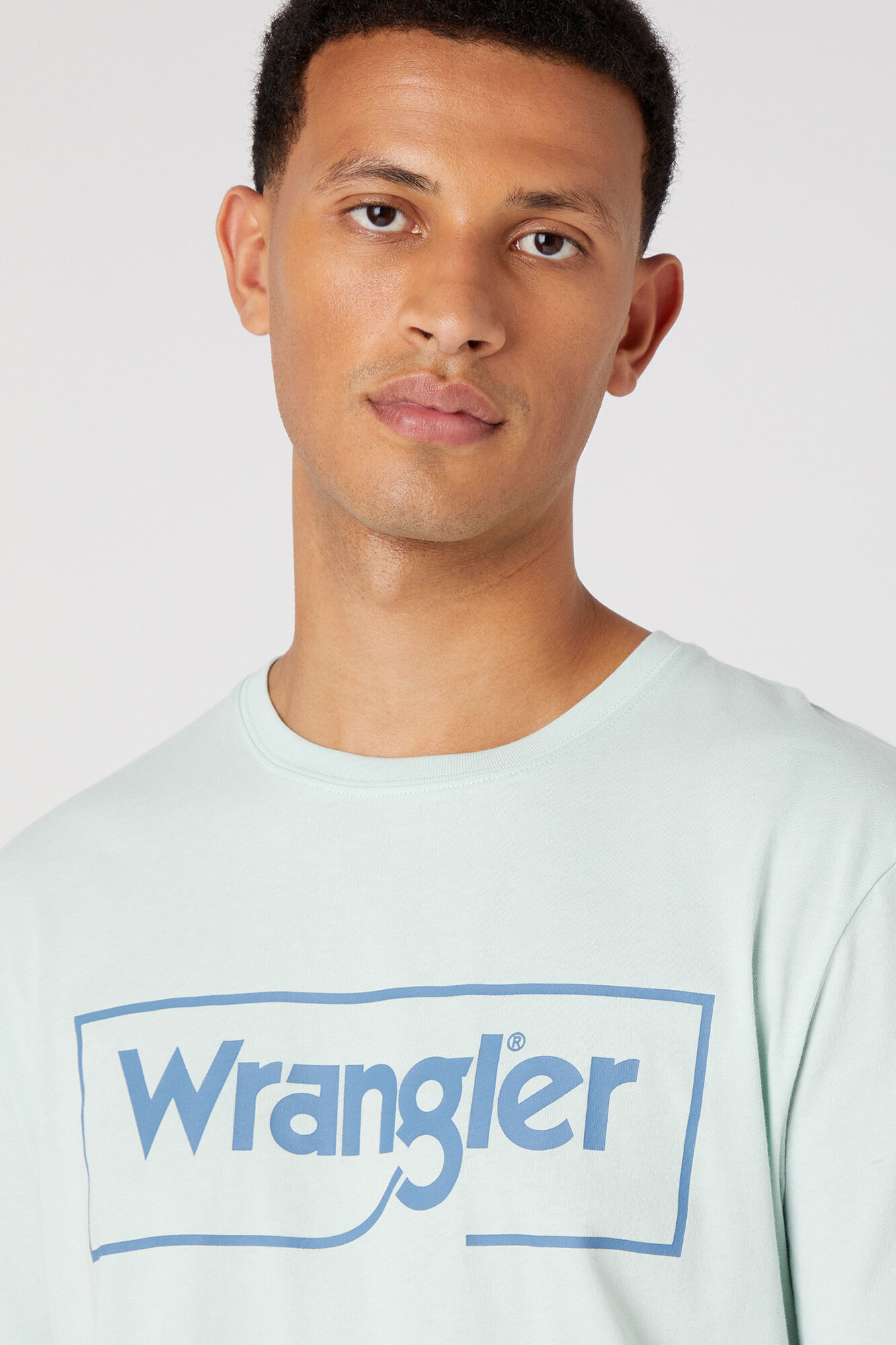 Camiseta básica com logo - Azul