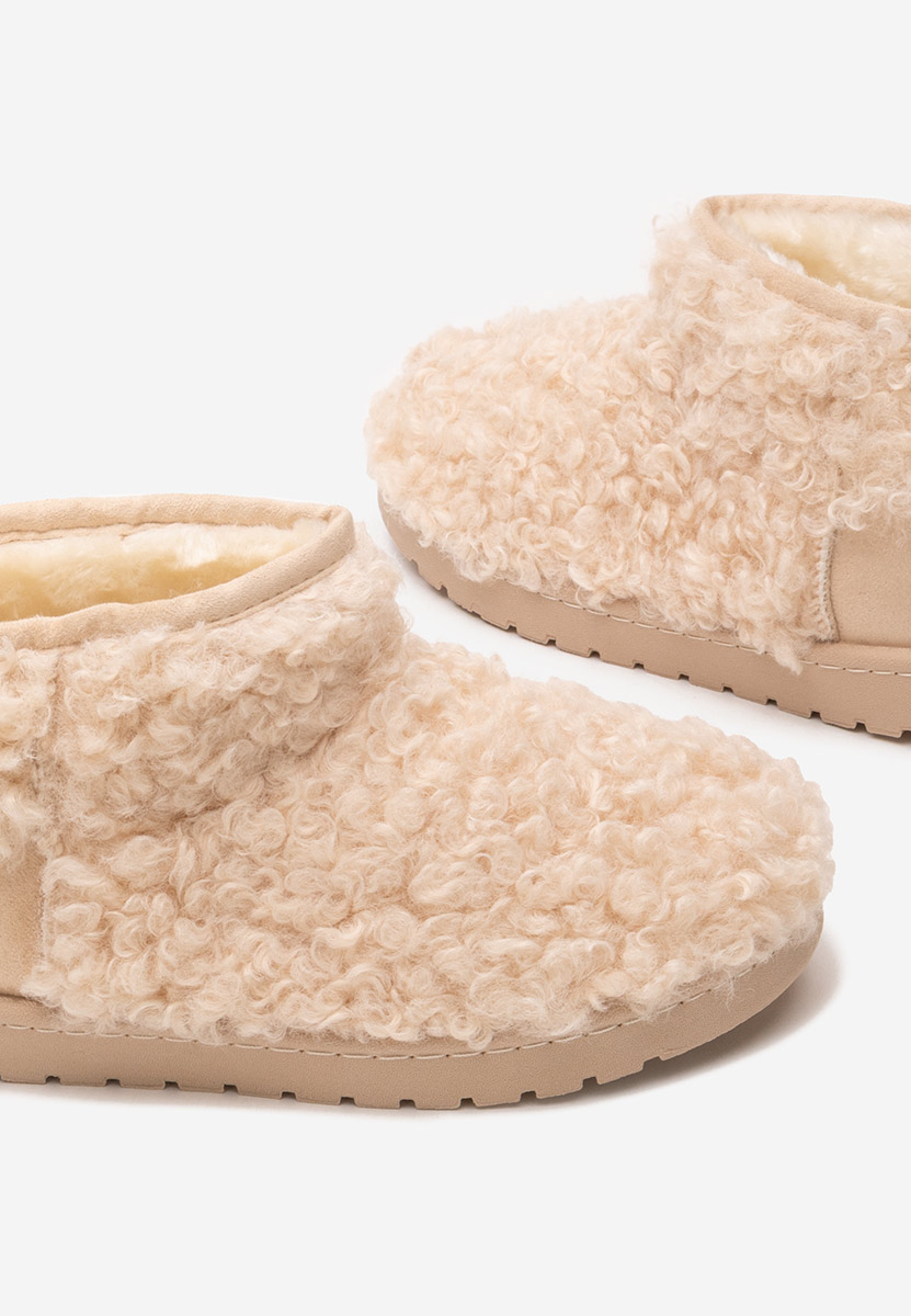 Bottes de neige femme beige Mivora