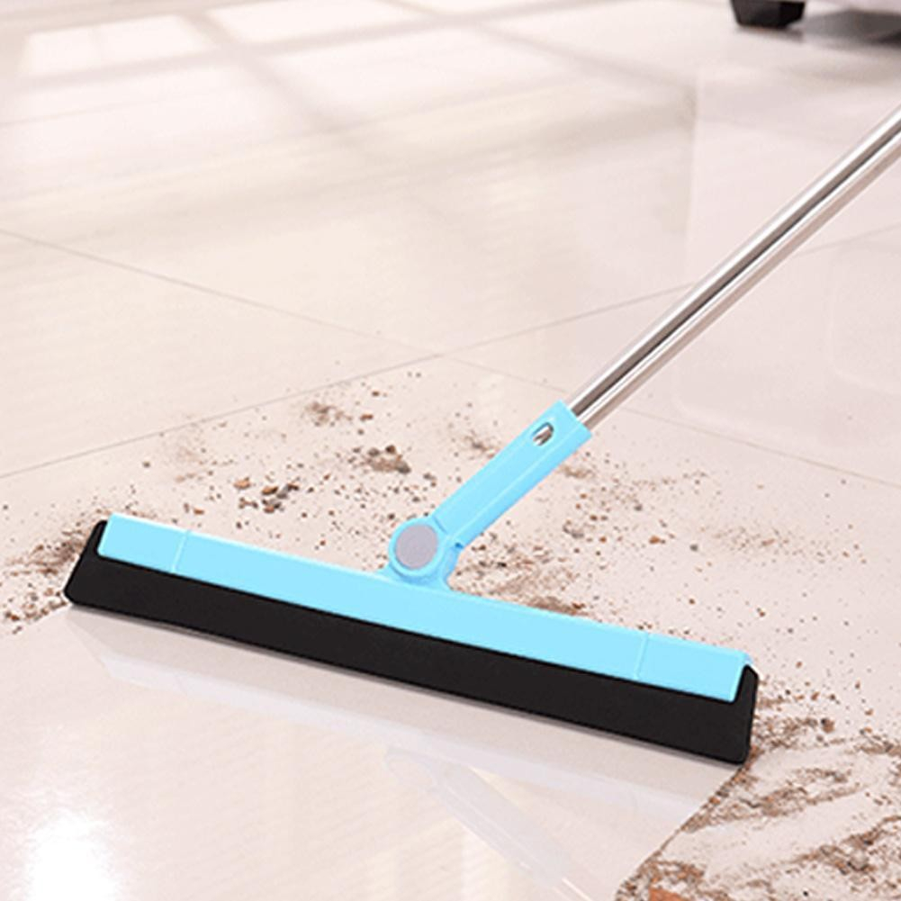 (93cm) Boden Wasserschaber Teleskop Besenmopp Reinigungs Wasserkehrer - Blau