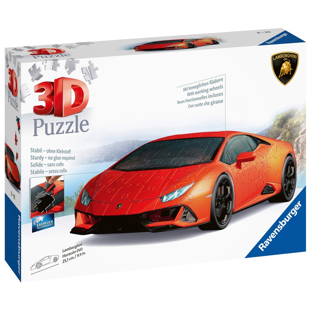 Ravensburger Lamborghini Huracán EVO 3D 108-teiliges Puzzle