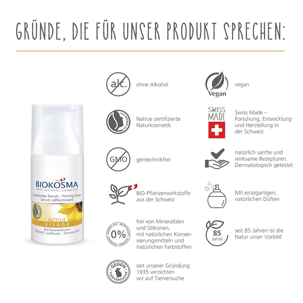 BIOKOSMA ACTIVE Visage Serum<br>30 ml
