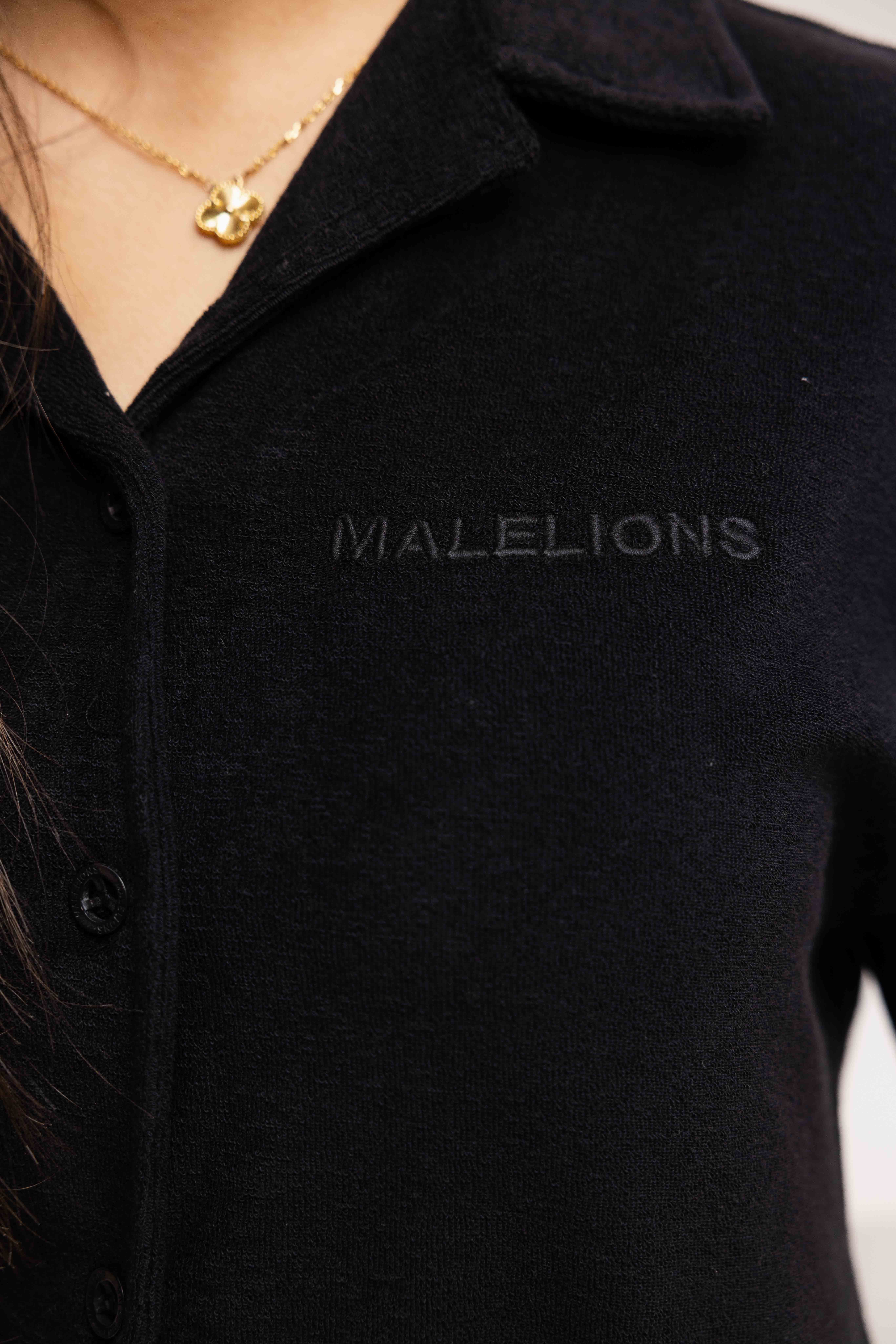 Malelions Limited Towelling Zomerset Dames Zwart