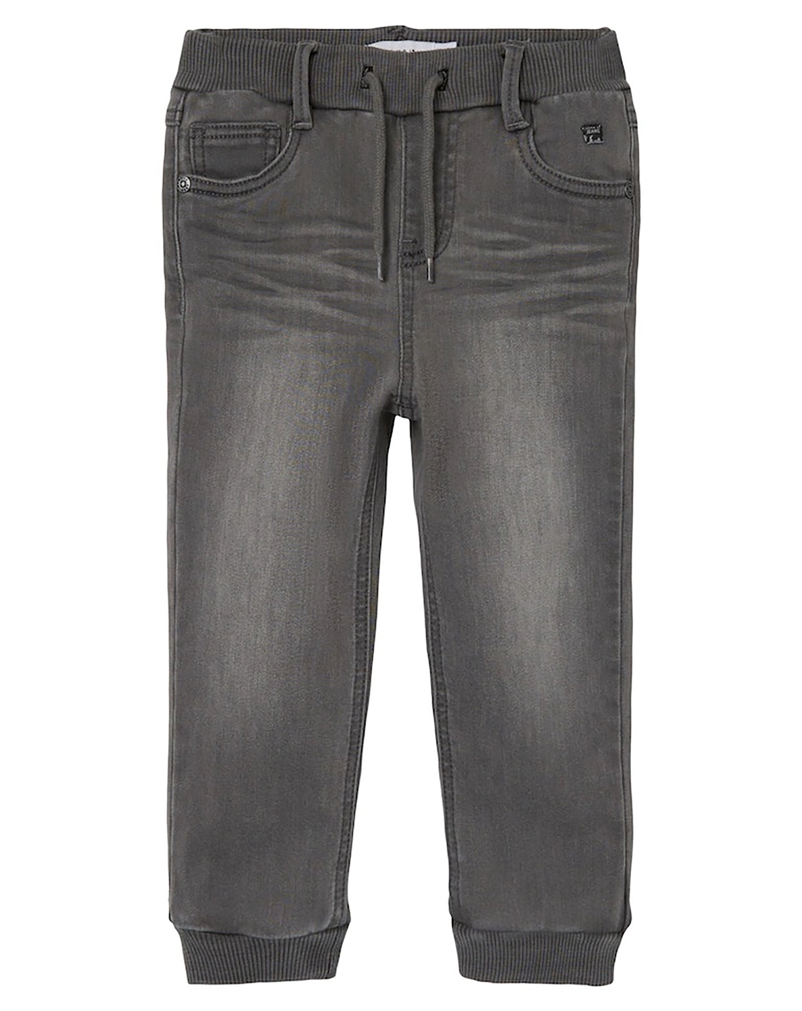 Jeans NMMBEN BAGGY FLEECE in medium grey denim