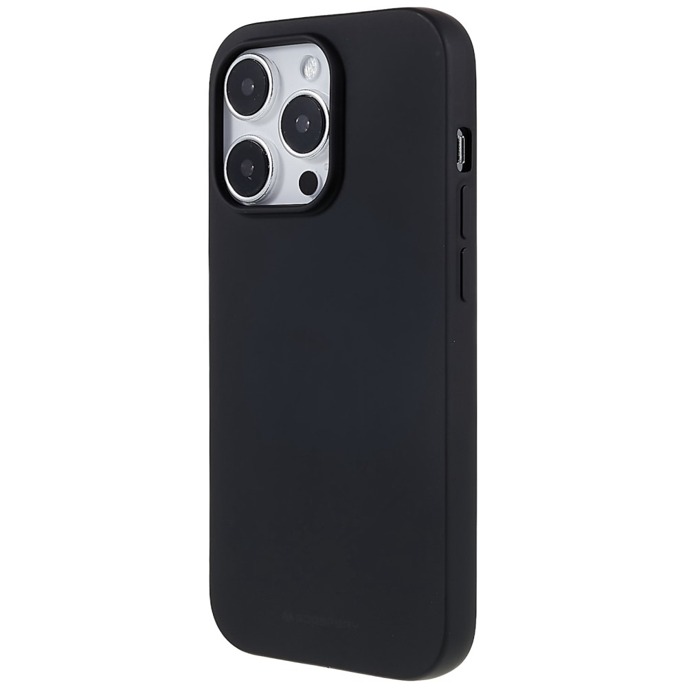 Mercury Goospery - iPhone 14 Pro Gummi Case Hülle - Schwarz (Matt)