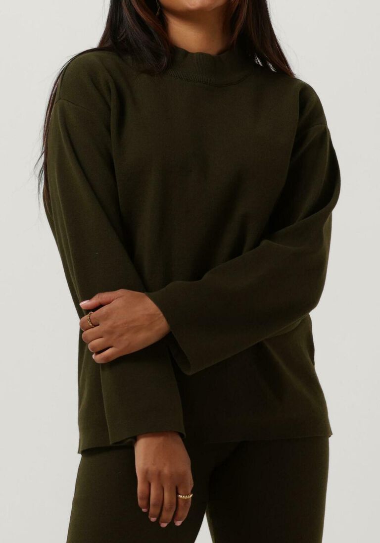 ANOTHER LABEL donkergroene another label trui luktar knitted pull l/s