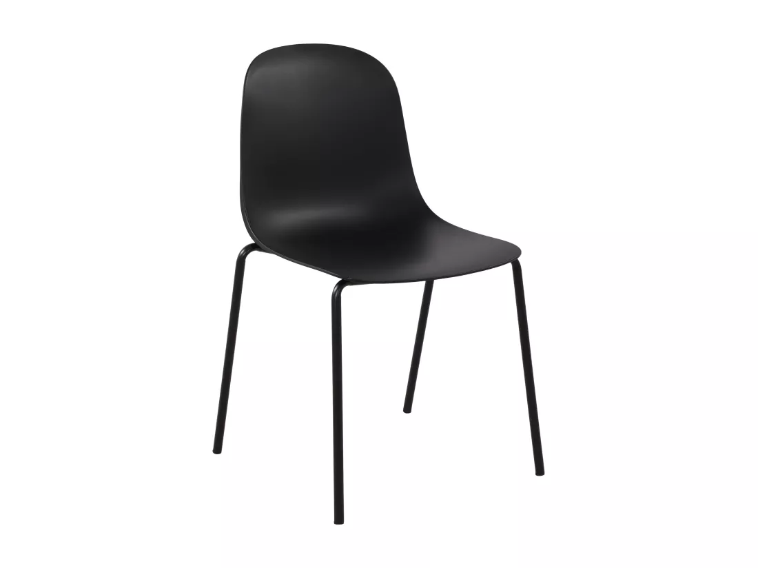 Chaise de conférence - Plastique - Noir - Hardin