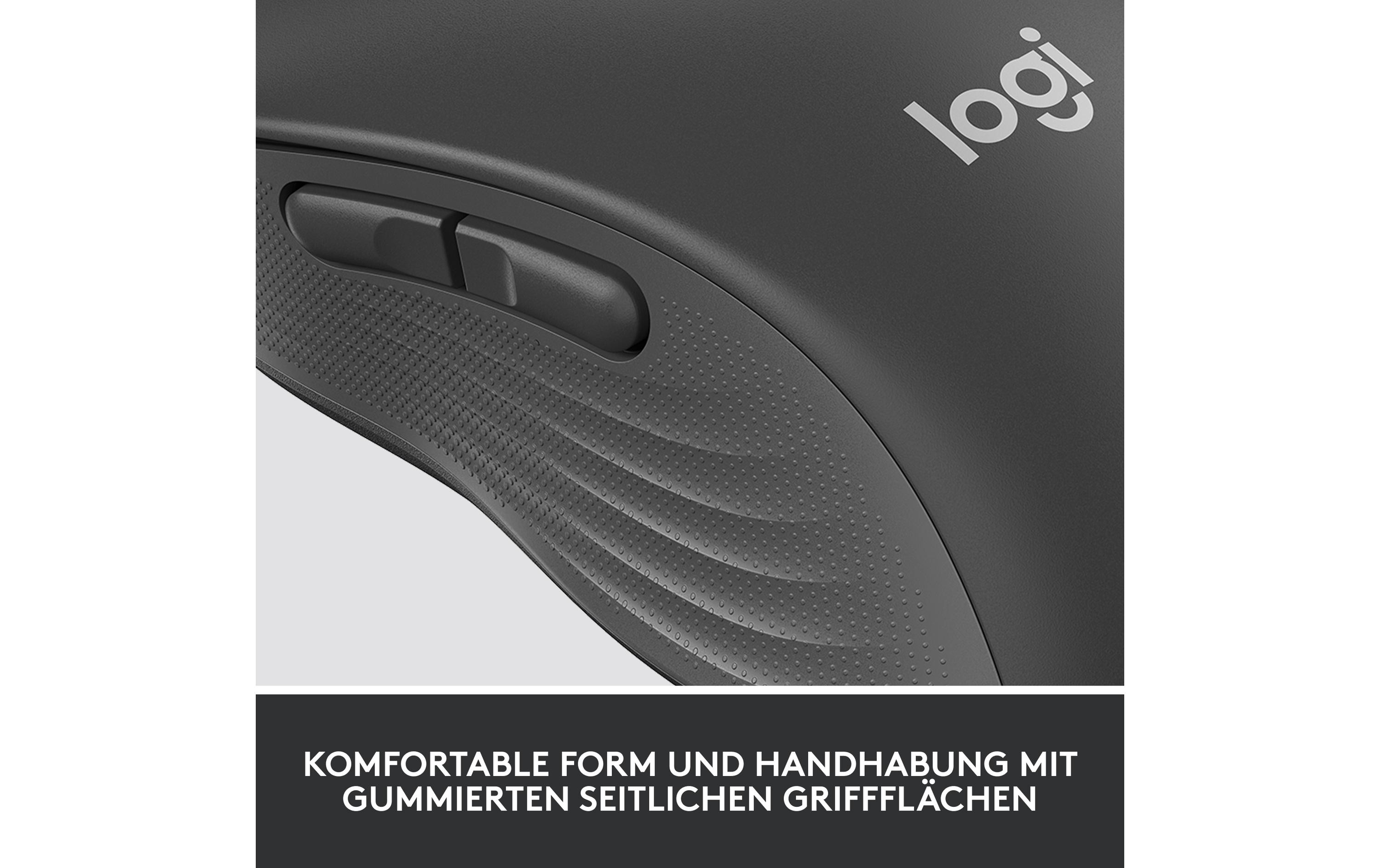 Maus Signature M650 GraphitePräzise Wireless-Maus mit «Logitech SilentTouch»-Technologie