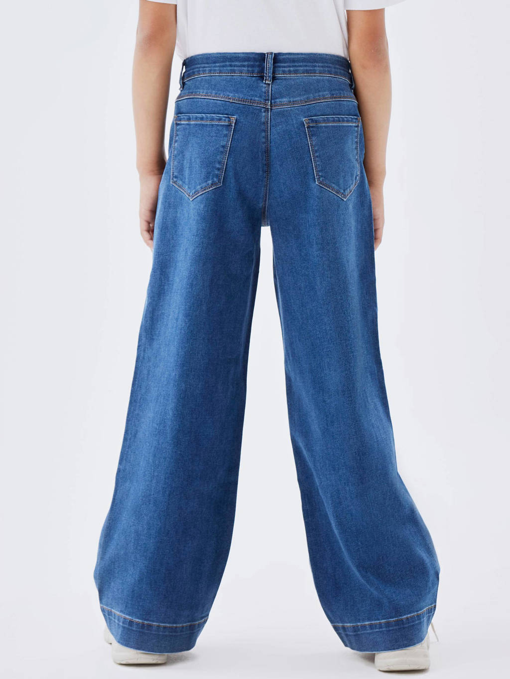 NAME IT wide leg jeans NKFROSE medium blue denim