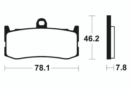 Plaquettes de freins Tecnium Racing métal fritté carbone - MCR364