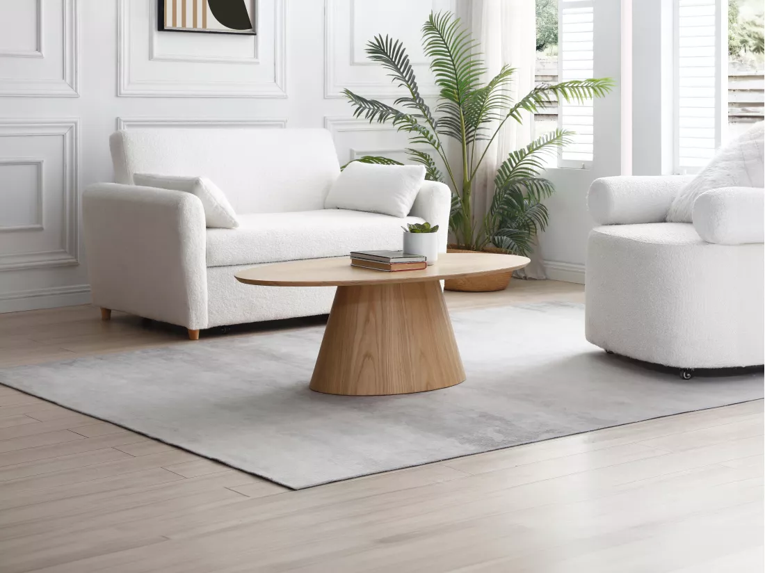 Table basse placage chêne - Naturel clair - ANTELADA