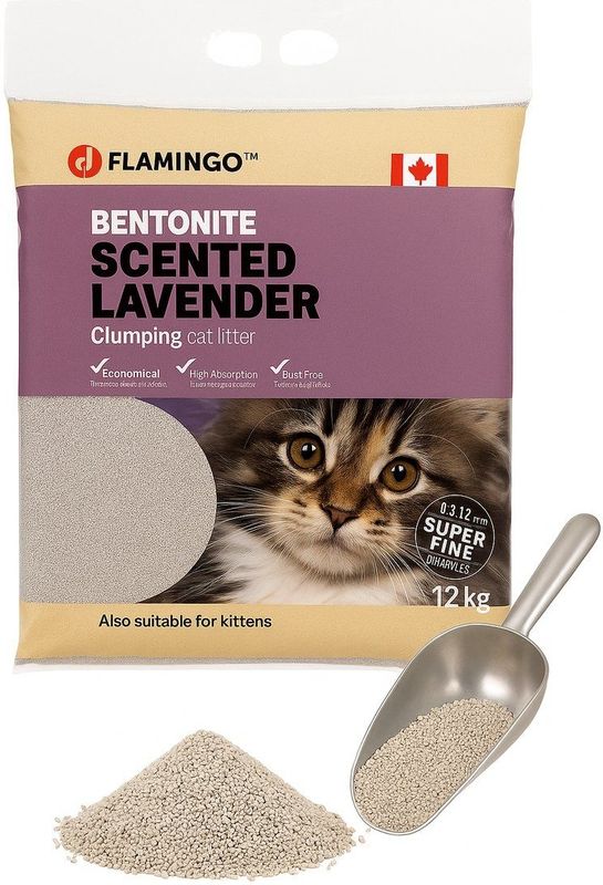 Bentoniet - Kattenbakvulling - Lavendel - Fijne Korrel - 12 kg