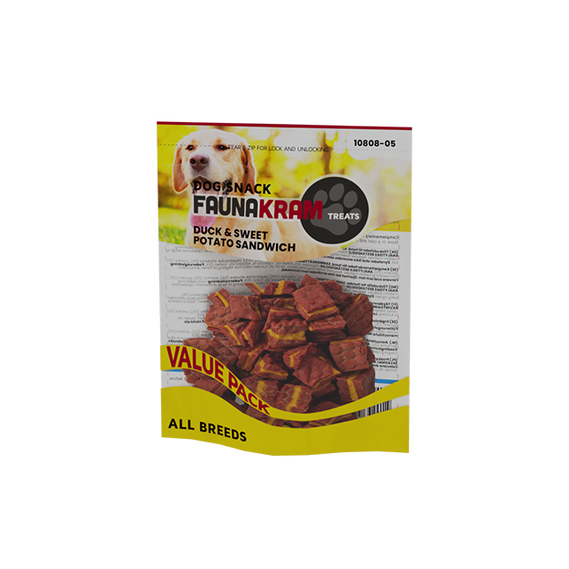 Faunakram -Duck Sweet potato sandwich snack 300g
