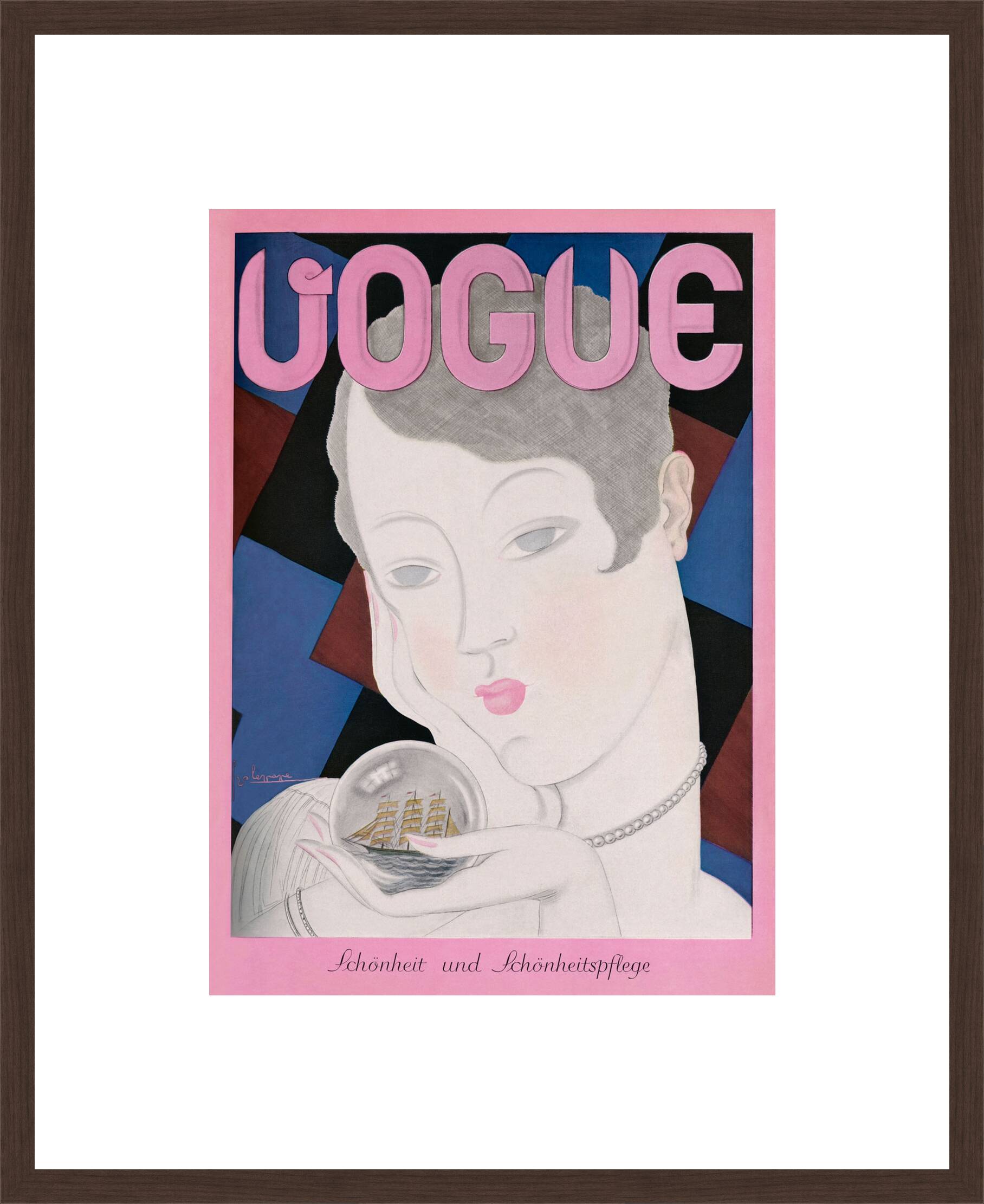Cover, Georges Lepape II by German Vogue Collection - Limited Edition. Edition of: 100. Archive Stamp.