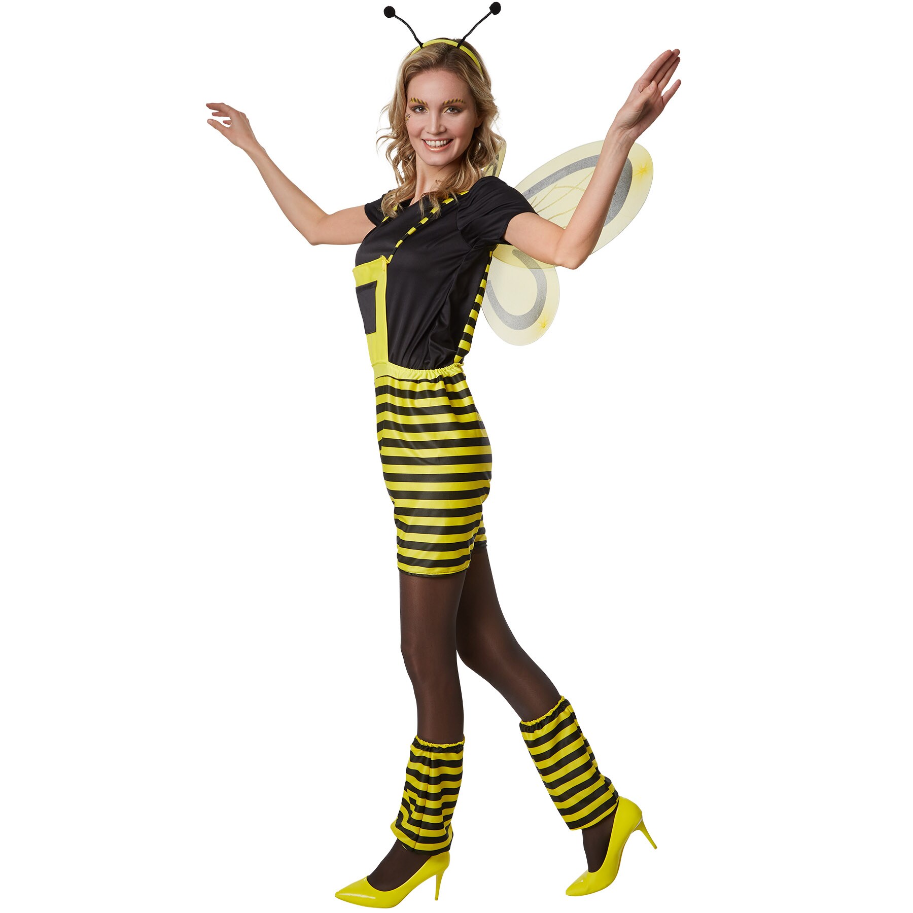 tectake® Frauenkostüm Fleißiges Bienchen