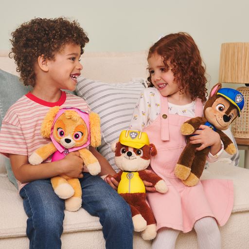 Paw Patrol Med-På-Tur Chase Bamse, Blå/ Brun