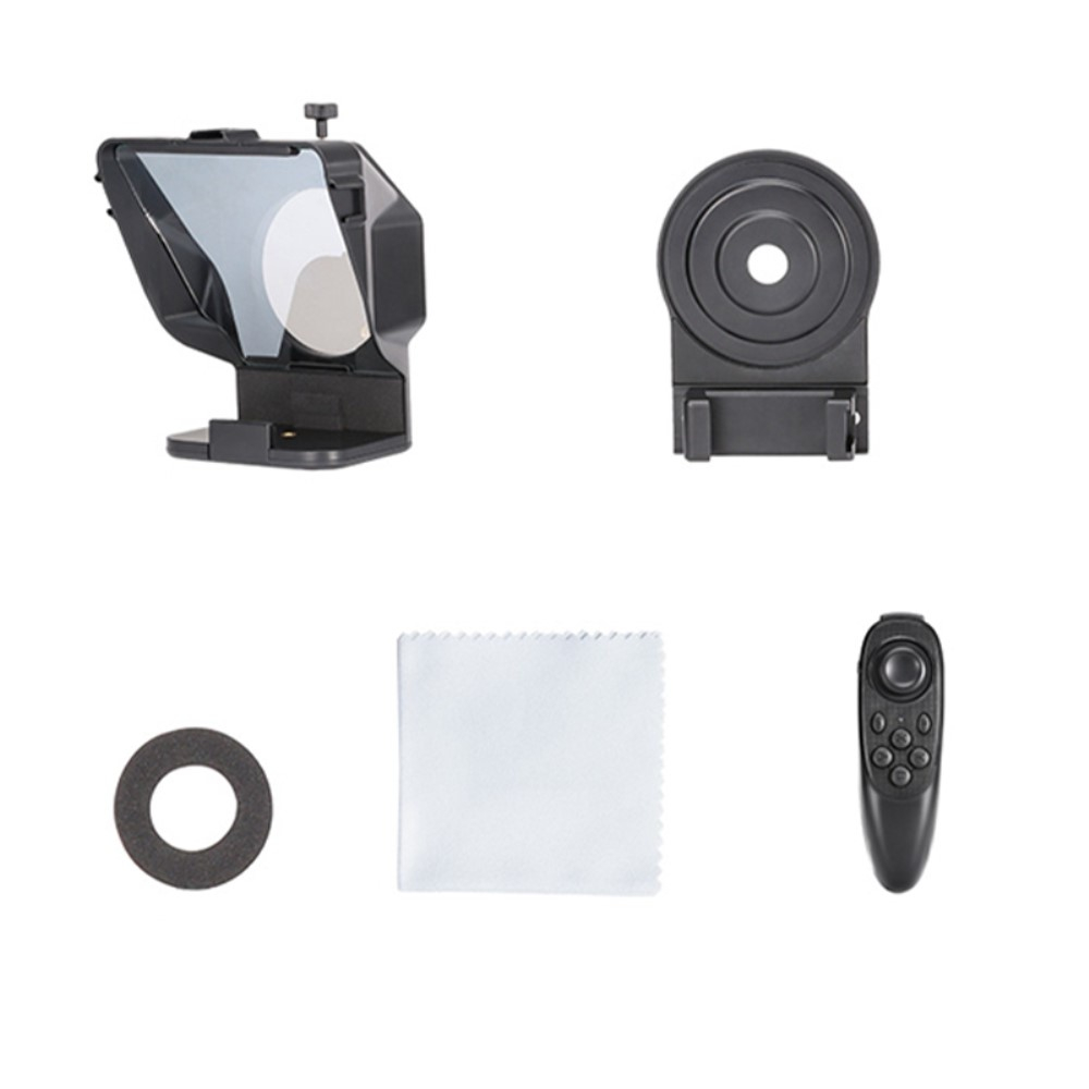 Smartphone Teleprompter mit Bluetooth Fernbedienung und 1/4
